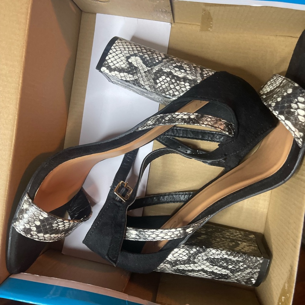 Snakeskin heels size 11